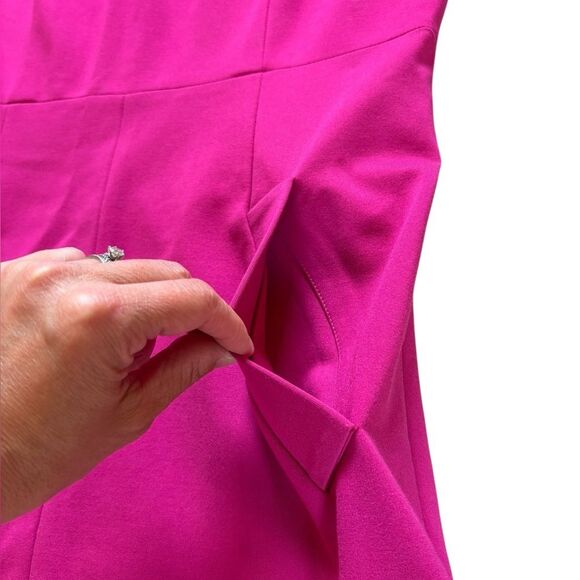 Diane Von Furstenberg Carpreena Dress Mini Gardenia Stretch Womens 12 Pink - Picture 8 of 15